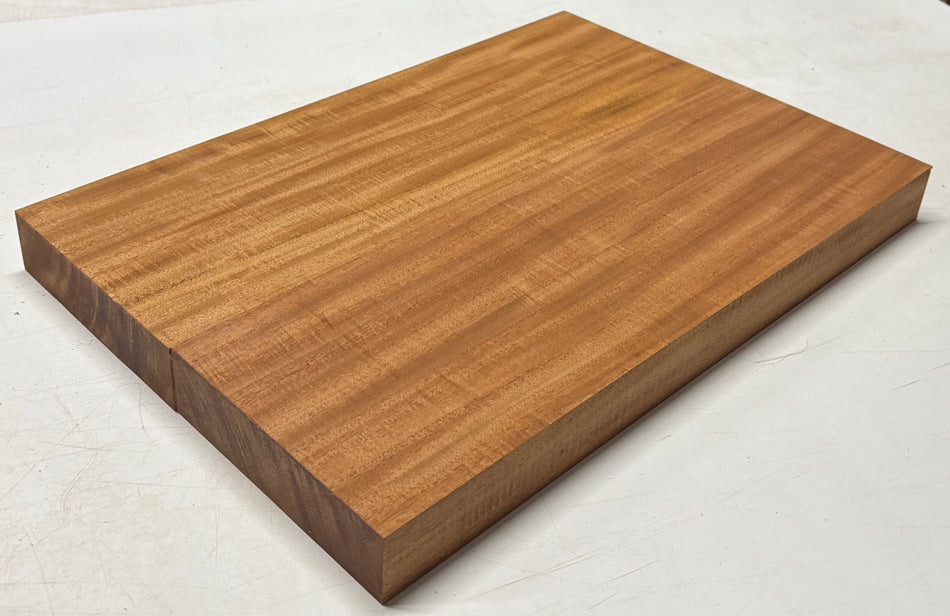 Flame Mahogany Guitar Body Blank - 22" x 15" x 1-7/8" (2 Pcs Glued) #108