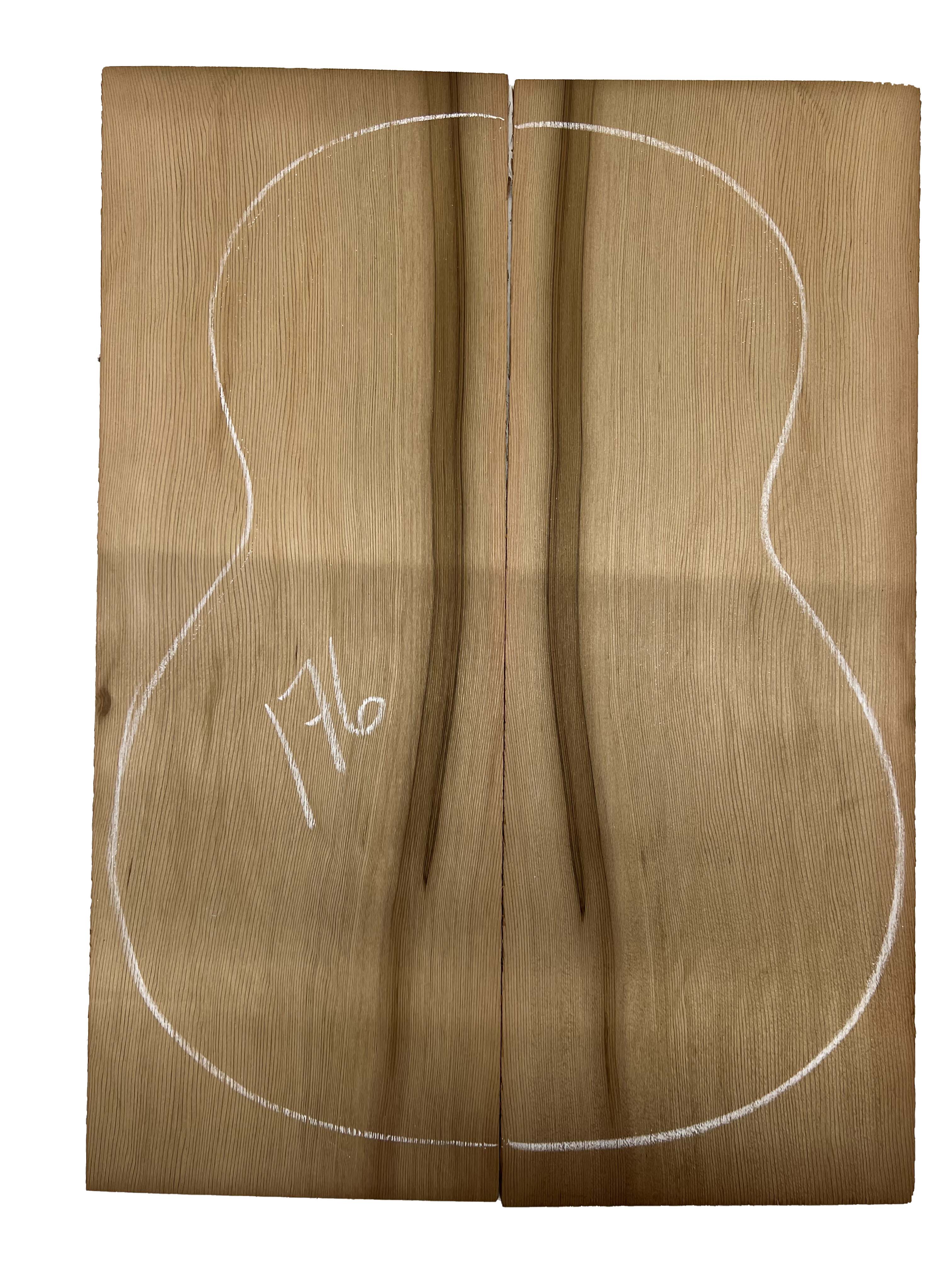 Spanish Cedar Guitar Back Classical Luthier tonewood -21&quot; x 7-3/4&quot; x 1/8&quot; 