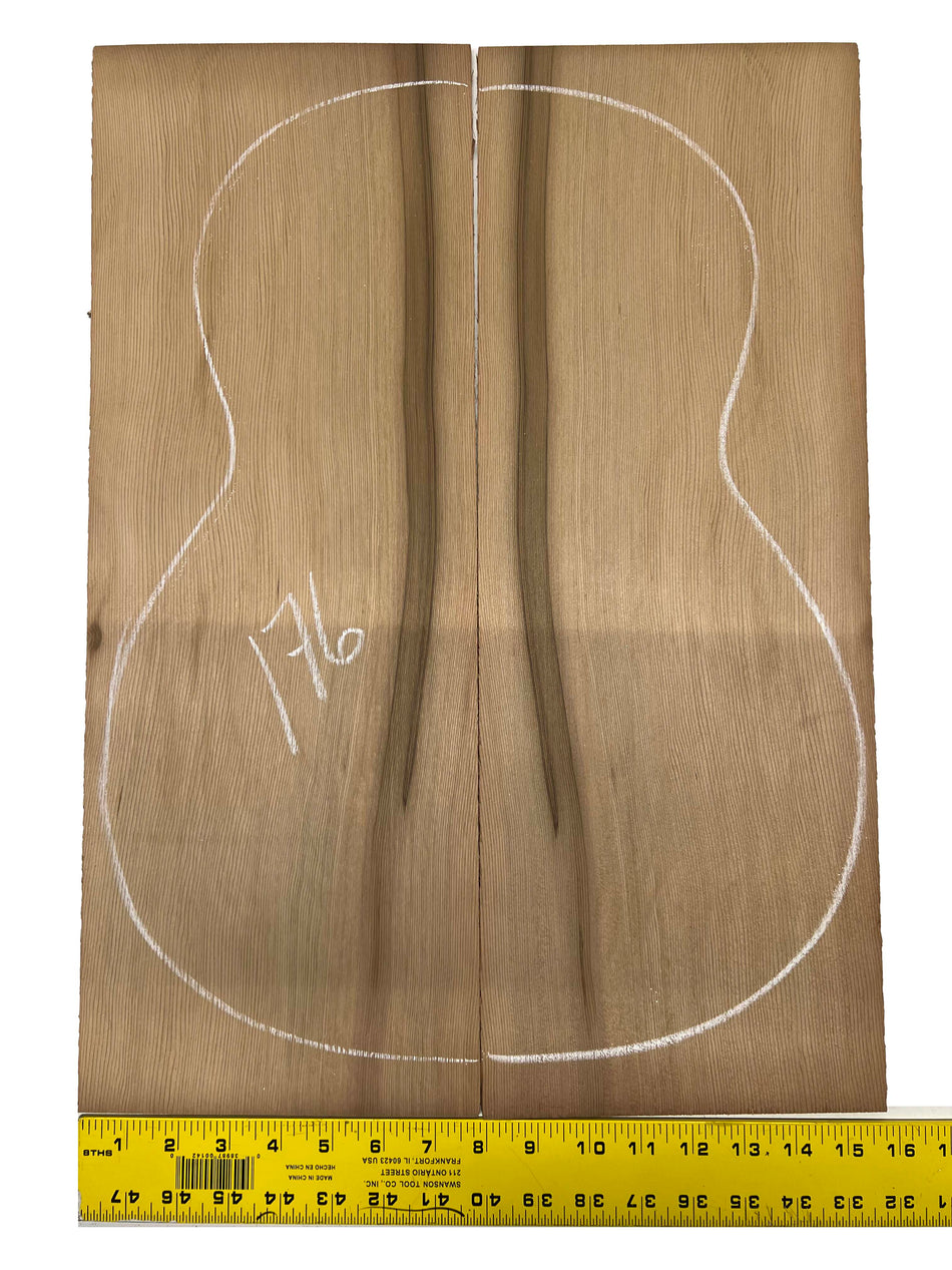 Spanish Cedar Guitar Back Classical Luthier tonewood -21" x 7-3/4" x 1/8" #176 - Exotic Wood Zone - Buy online Across USA 