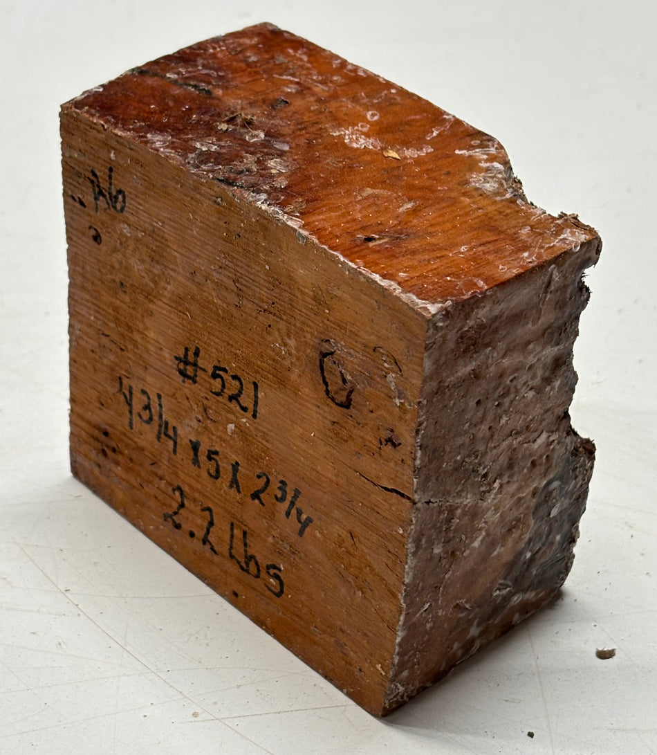 Molinillo de pimienta australiano Red Mallee en blanco 12" x 3" x 3", #23