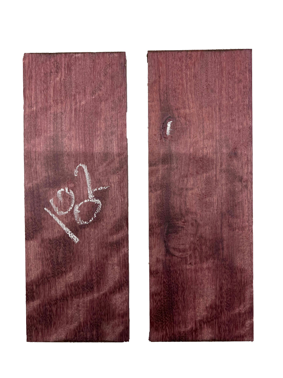Pack Of 2, Purpleheart Thin Stock Three Dimensional Lumber Wood Blank 11&quot;x4&quot;x5/8&quot; 