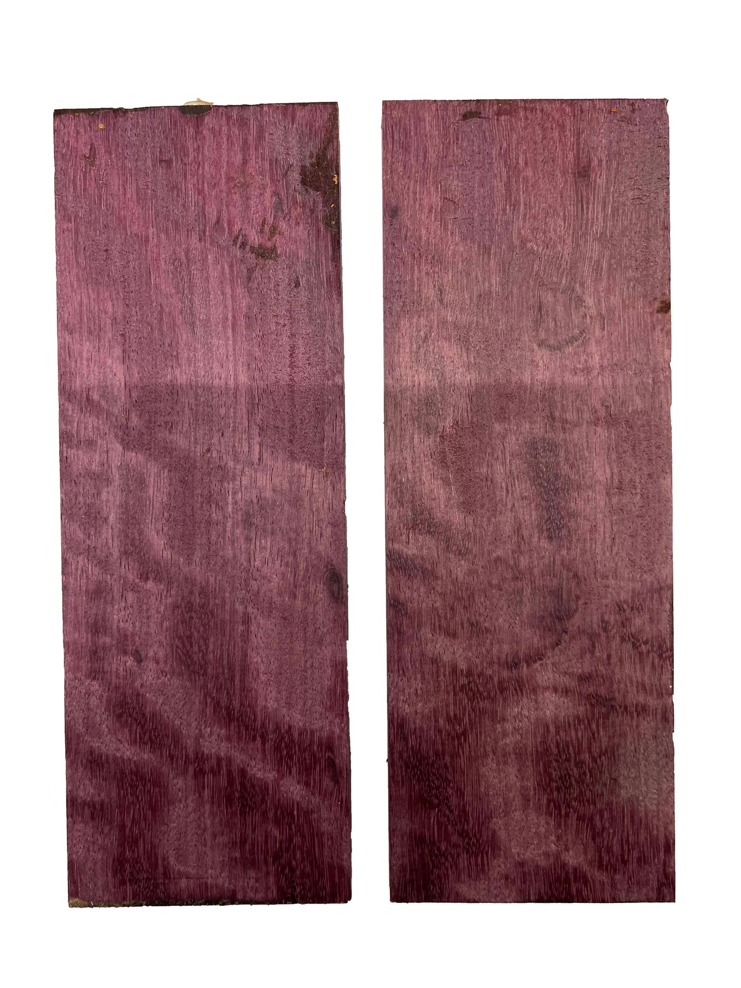 Pack Of 2, Purpleheart Thin Stock Three Dimensional Lumber Wood Blank 11&quot;x4&quot;x5/8&quot; 