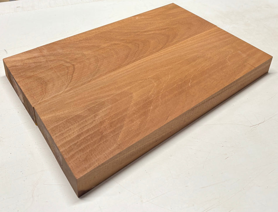 Premium Mahogany Guitar Body Blank - 22" x 14-1/2" x 2" (2 Piece Glued) #372