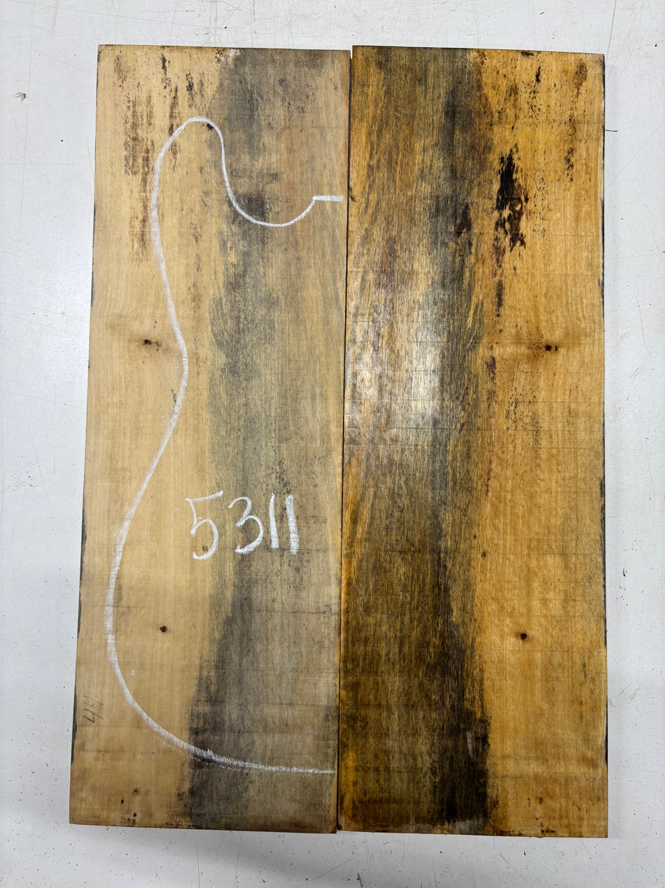 Spalted Tamarind Drop Top 22"x7-3/8"x3/8"#5311