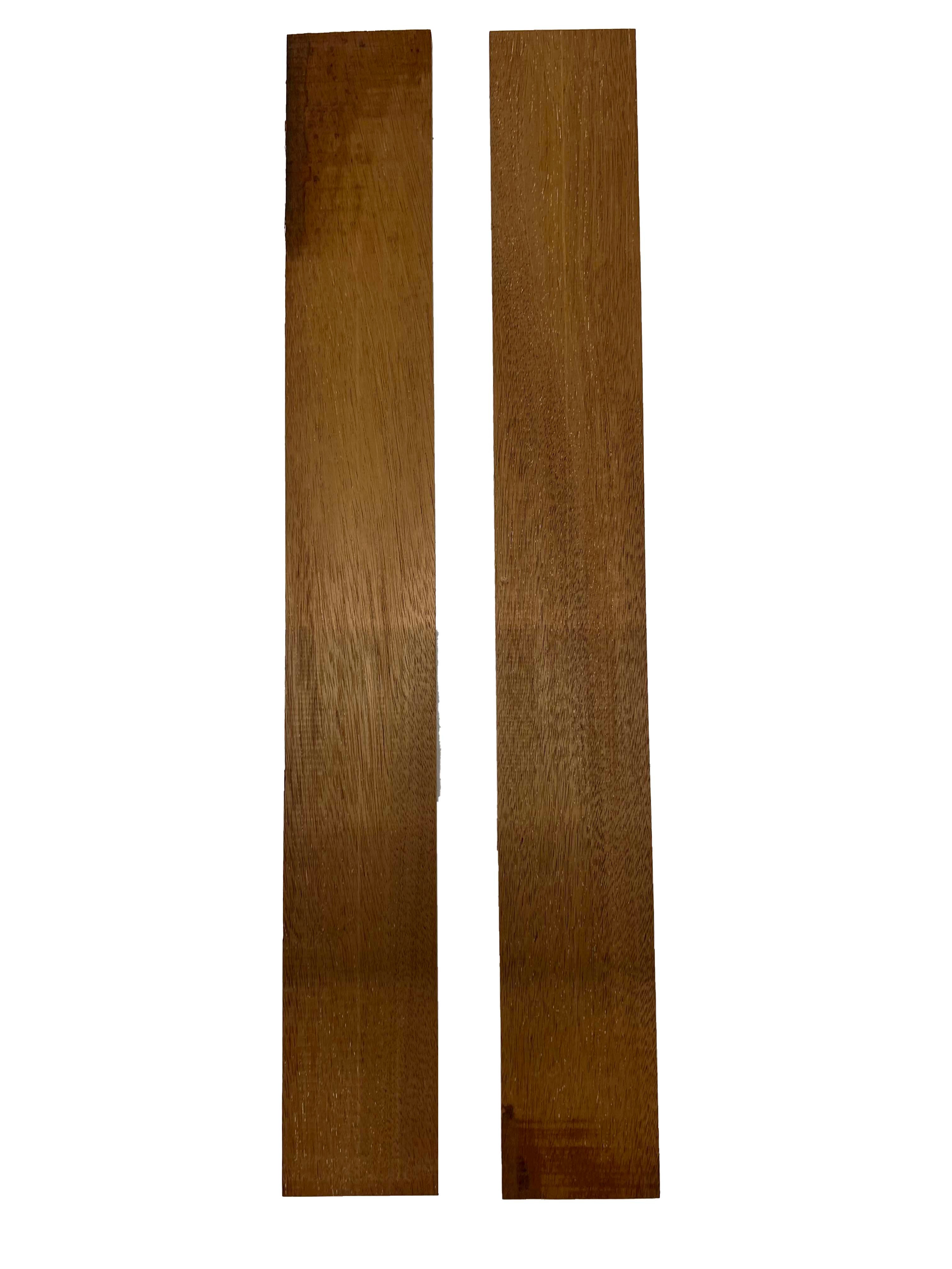 Pack of 2, African Mahogany Guitar Fingerboard Blanks 24"x3"x3/8" #189 - Exotic Wood Zone - Buy online Across USA 