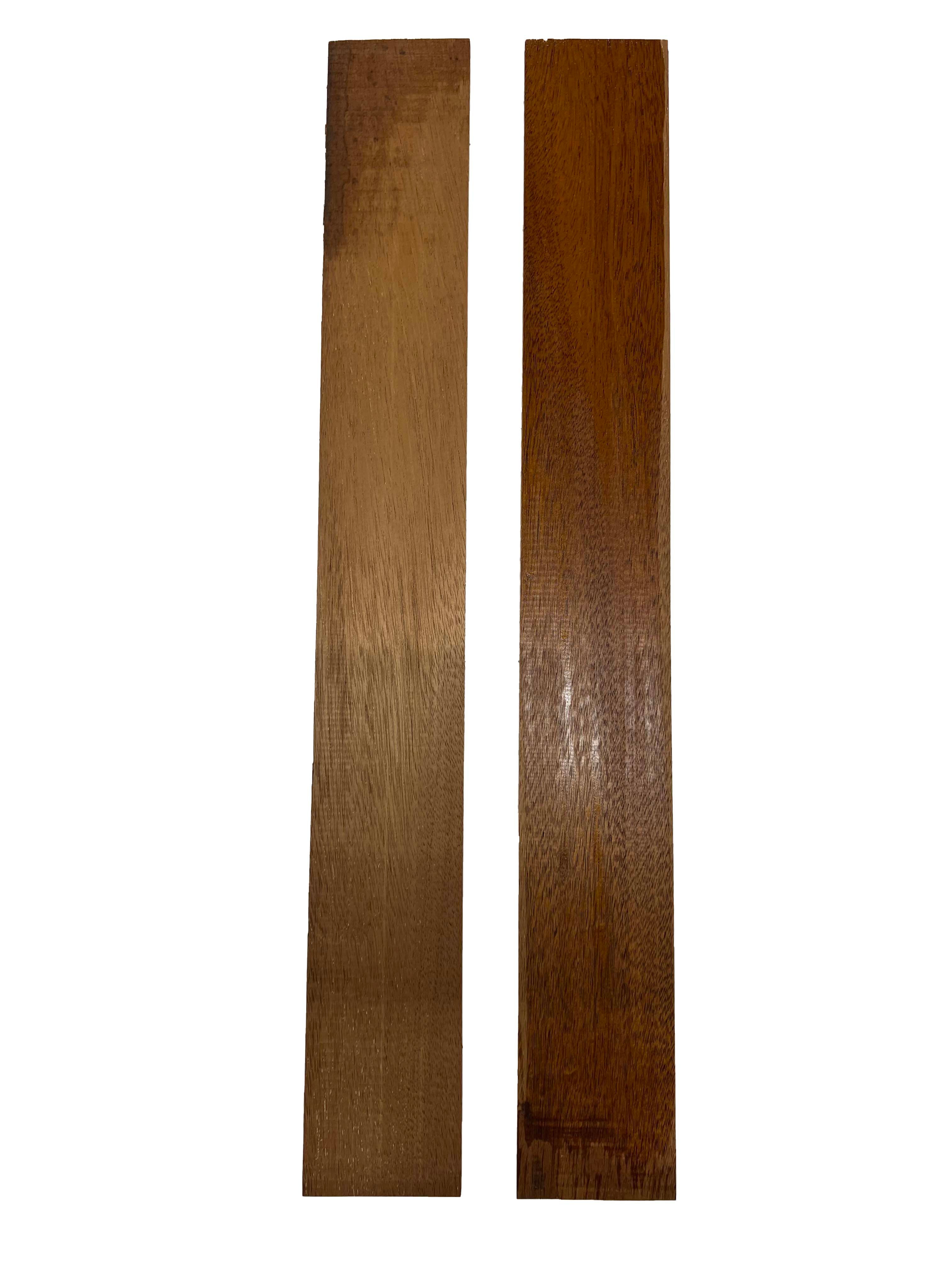 Pack of 2, African Mahogany Guitar Fingerboard Blanks 24"x3"x3/8" #189 - Exotic Wood Zone - Buy online Across USA 