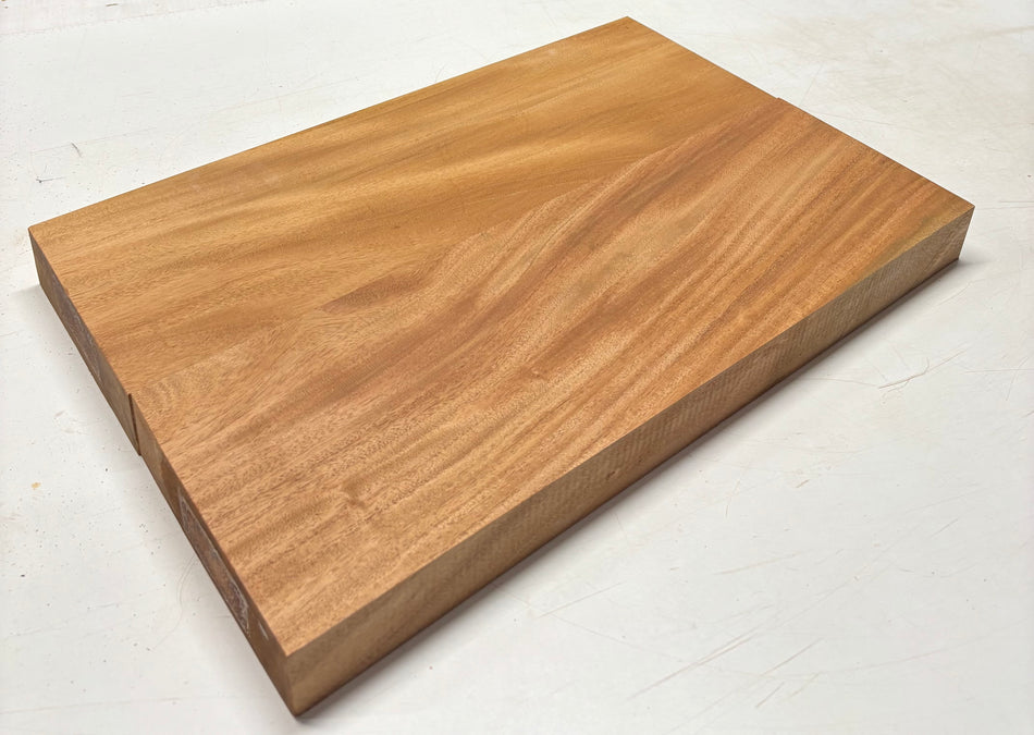 Premium Mahogany Guitar Body Blank - 22" x 14-3/8" x 2" (2 Piece Glued) #374