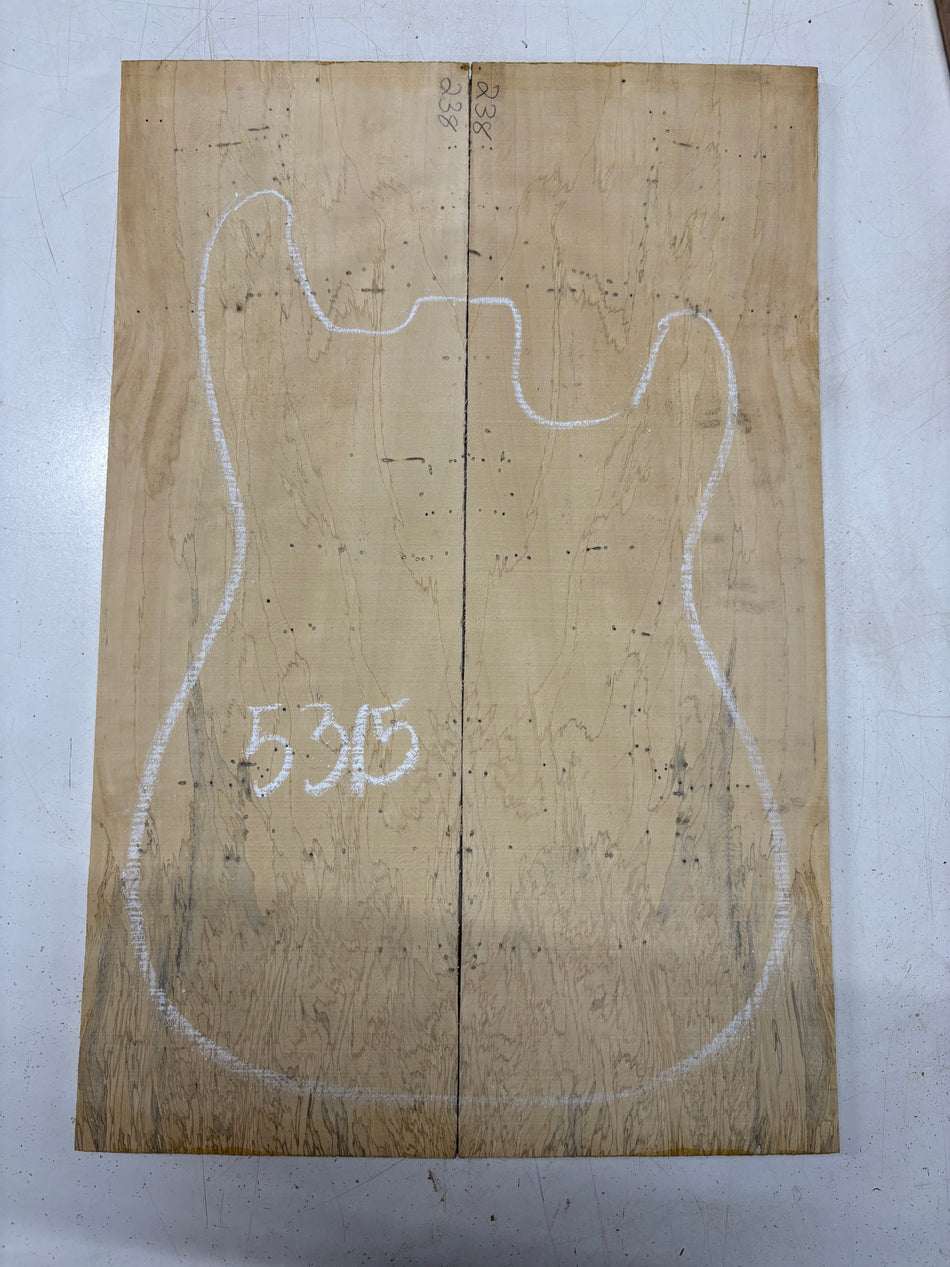 Spalted Tamarind Drop Top 22"x7-3/8"x3/8"#5315