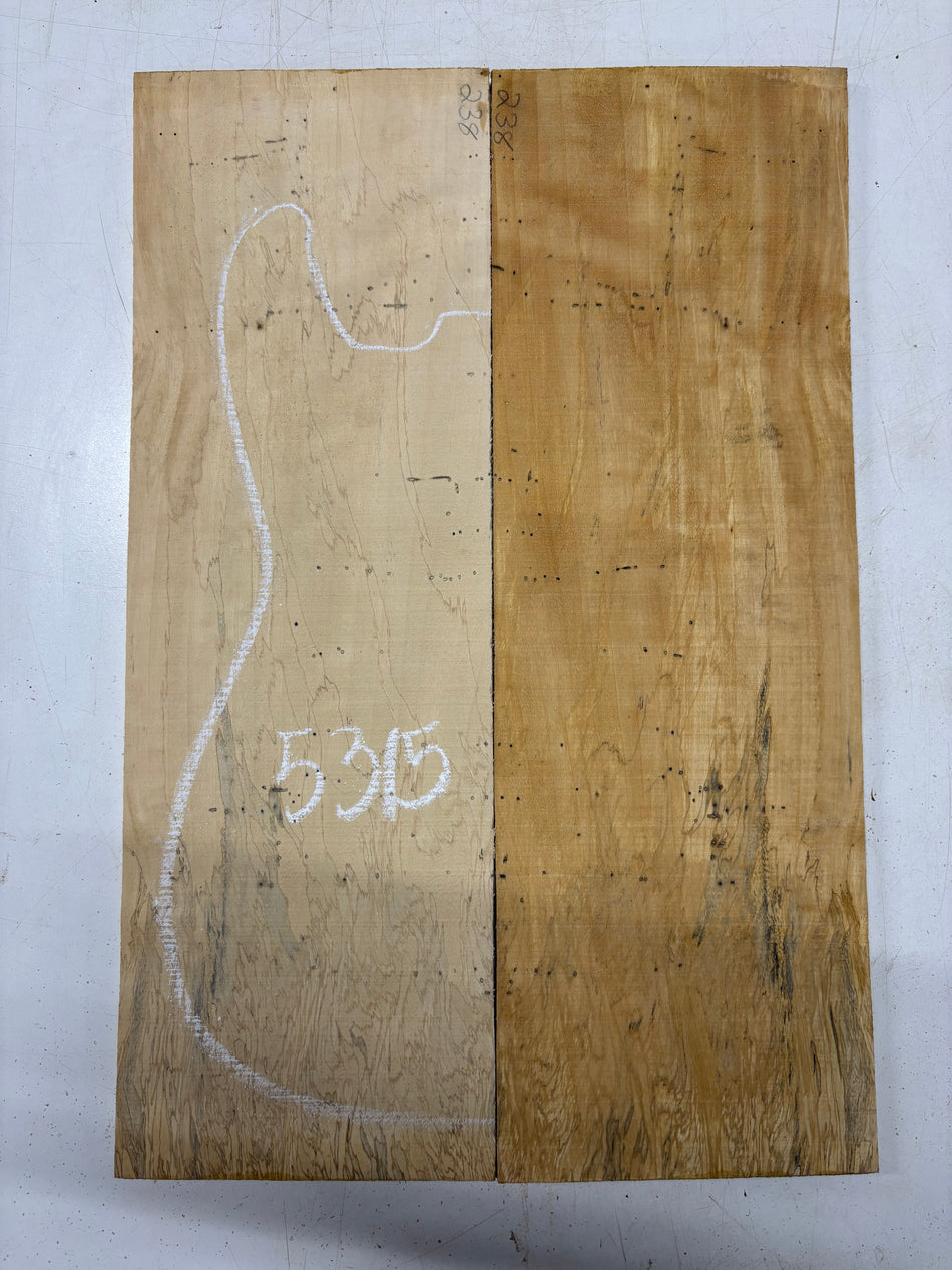 Spalted Tamarind Drop Top 22"x7-3/8"x3/8"#5315