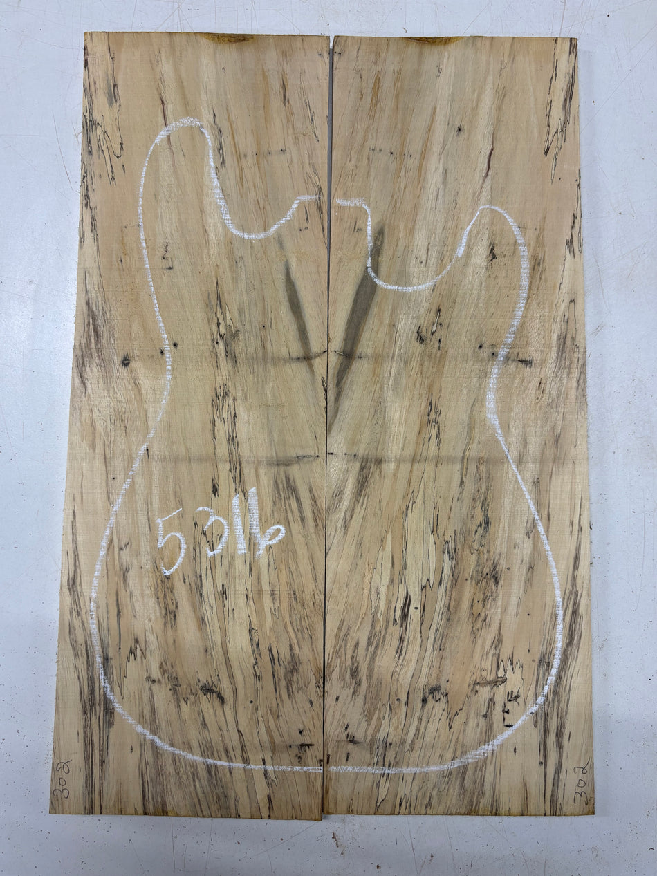 Spalted Tamarind Drop Top 22"x7-3/8"x3/8"#5316