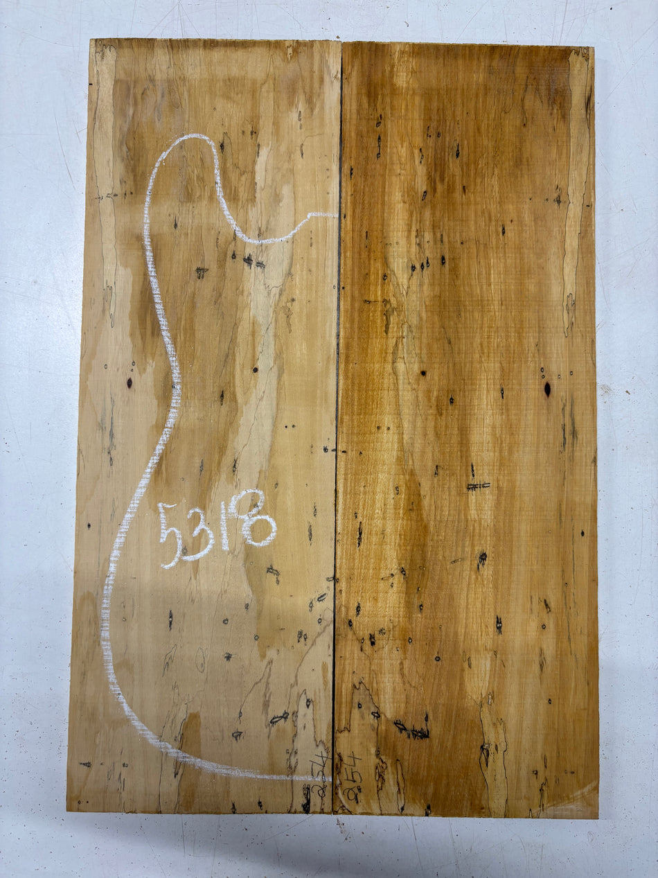 Spalted Tamarind Drop Top 22"x7-3/8"x3/8"#5318