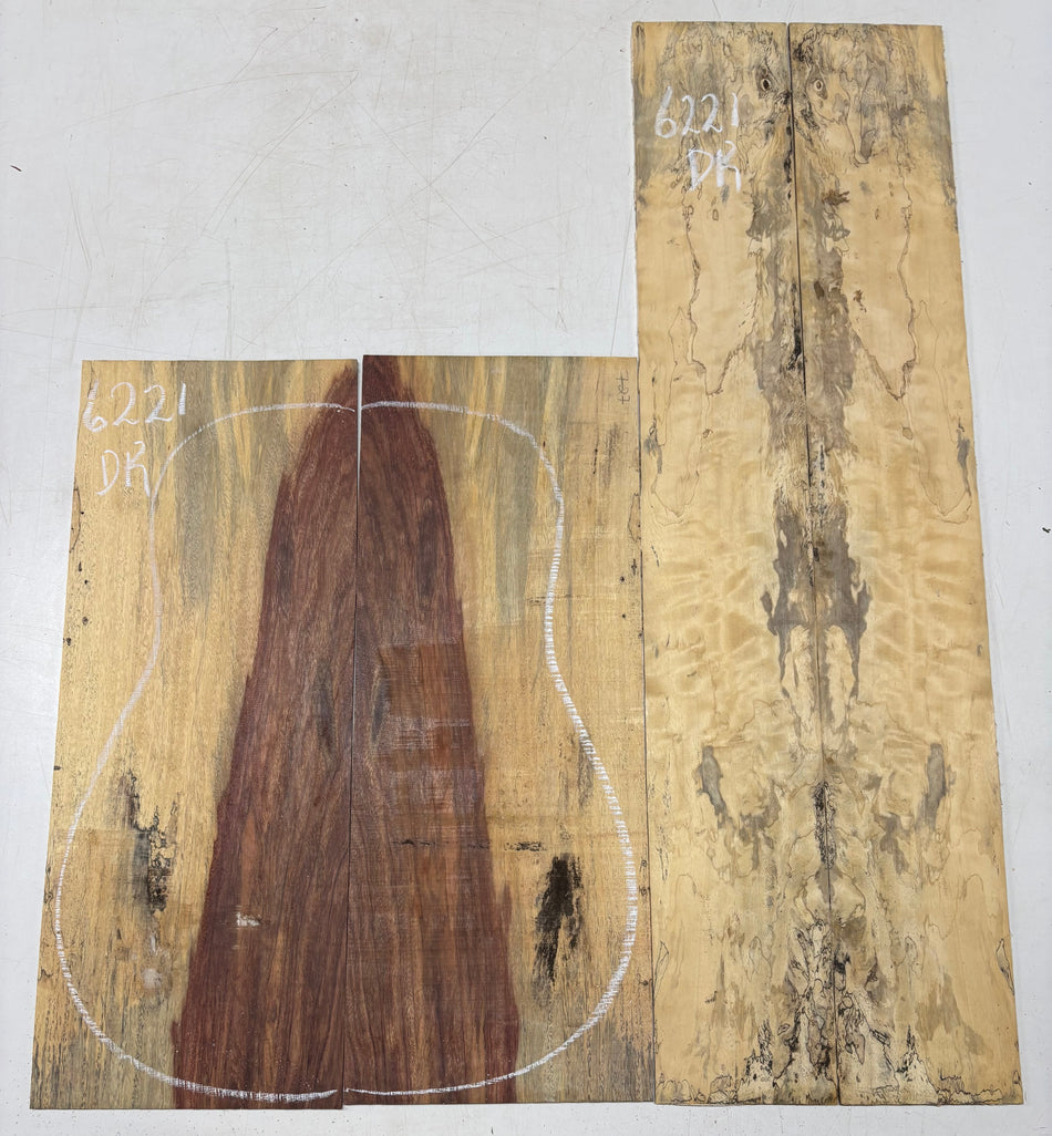 Royal Red Tamarind Dreadnought Back And Side Set #6221