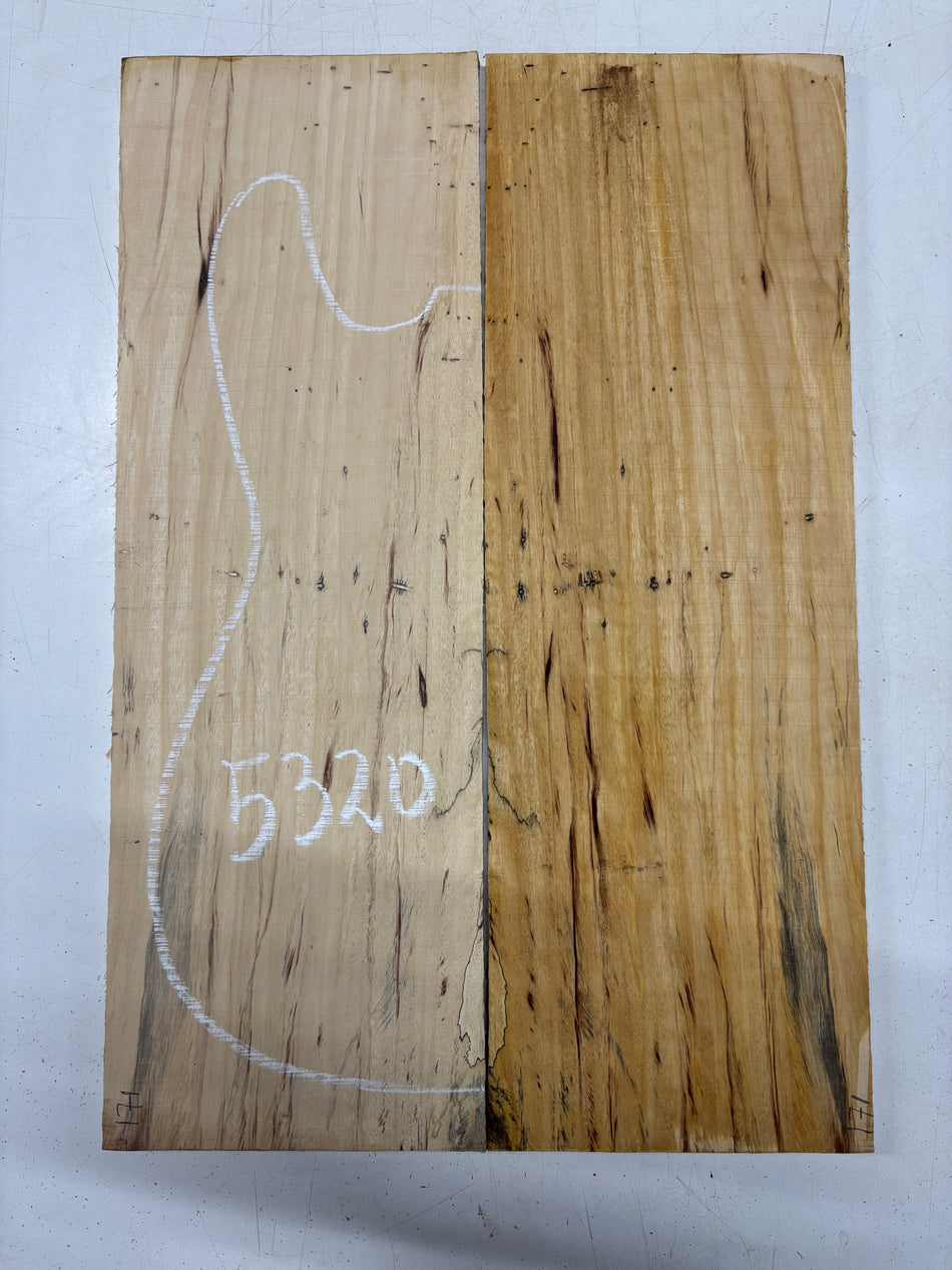 Spalted Tamarind Drop Top 22"x7-3/8"x3/8"#5320