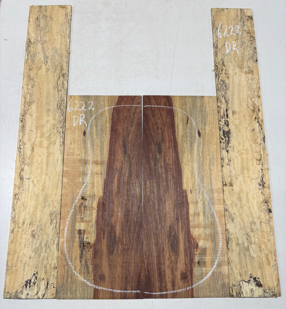 Royal Red Tamarind Dreadnought Back And Side Set #6222