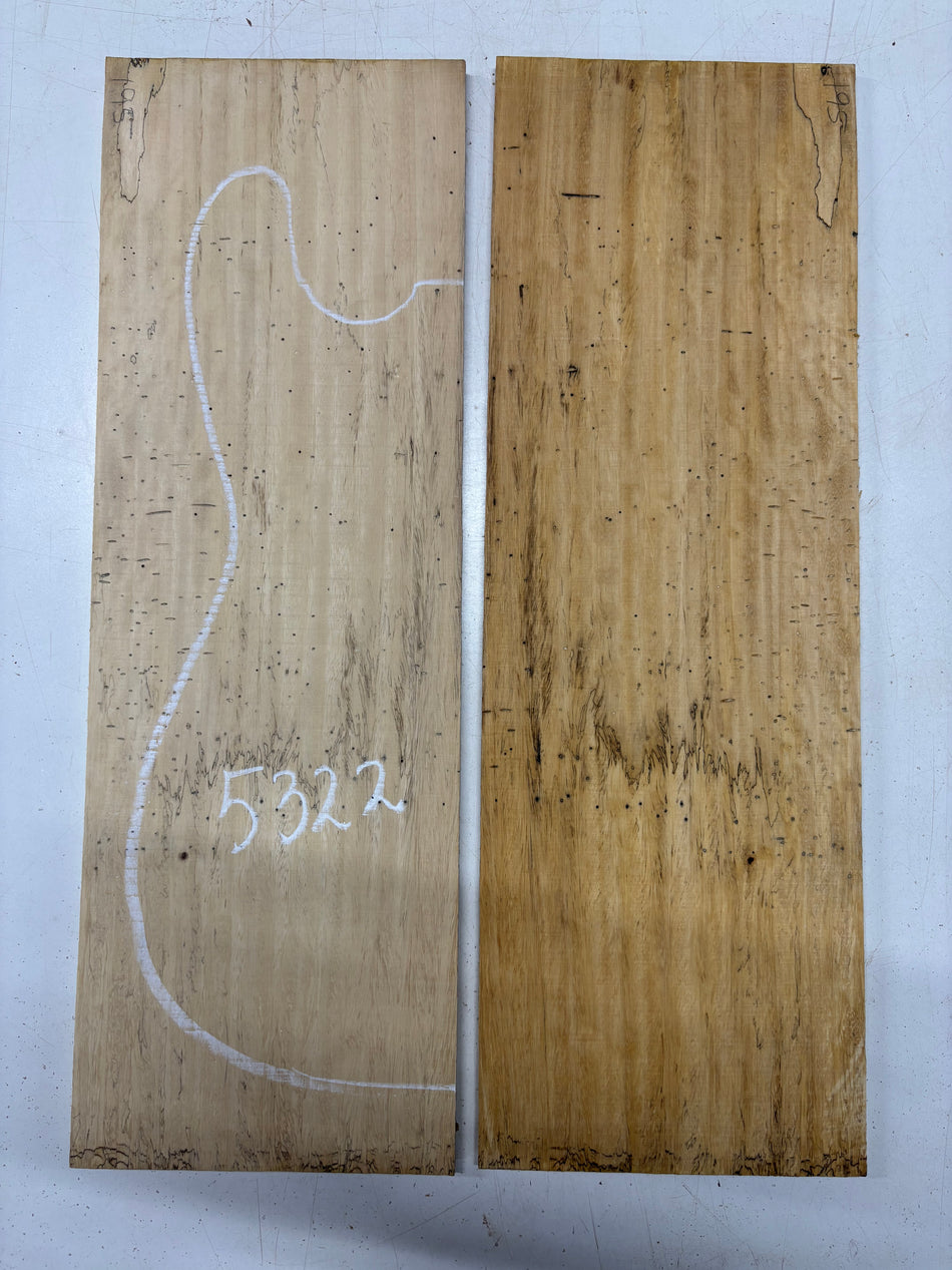 Spalted Tamarind Drop Top 22"x7-3/8"x3/8"#5322