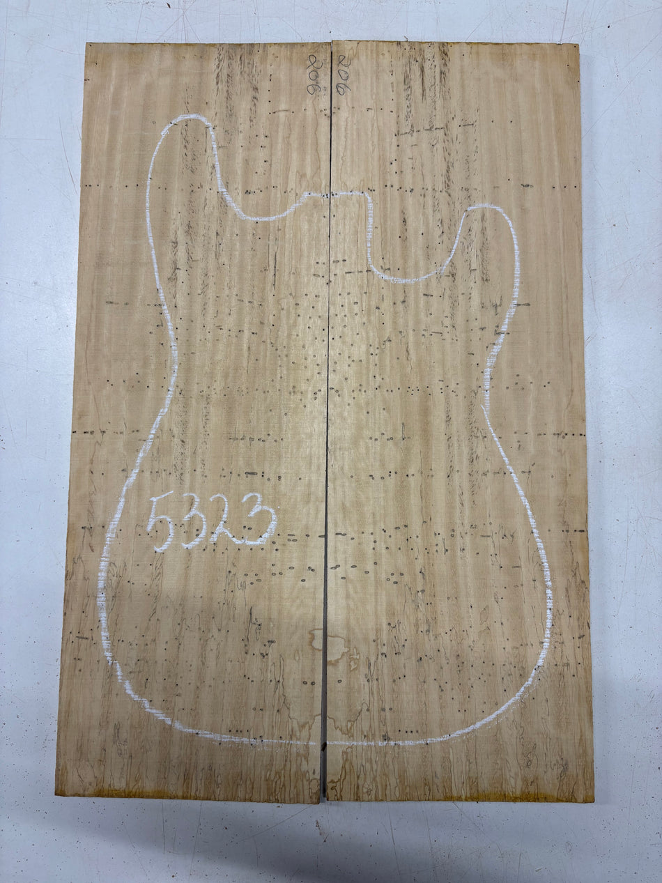 Spalted Tamarind Drop Top 22"x7-3/8"x3/8"#5323