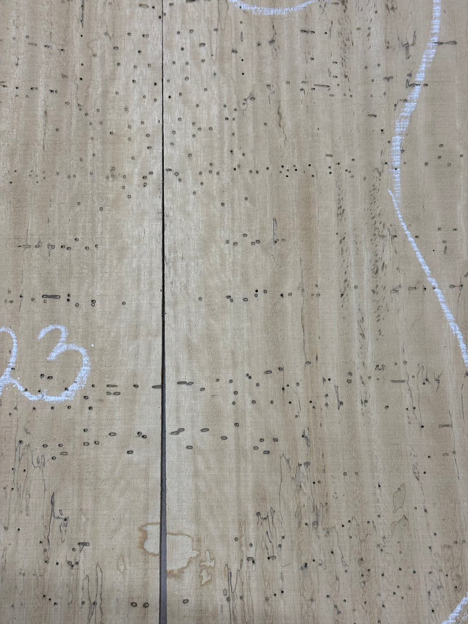 Spalted Tamarind Drop Top 22"x7-3/8"x3/8"#5323