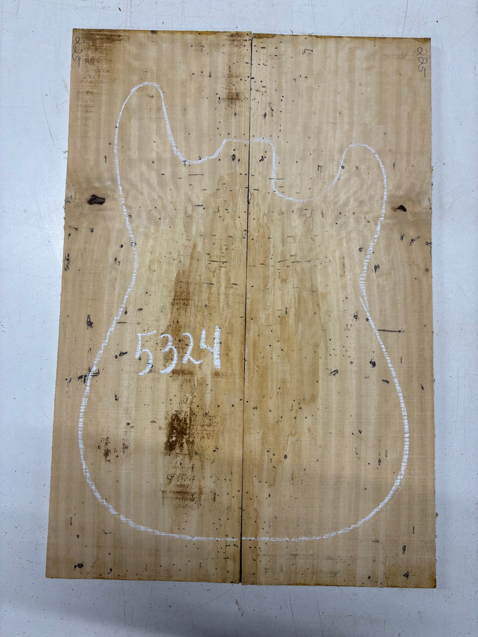 Spalted Tamarind Drop Top 22"x7-3/8"x3/8"#5324