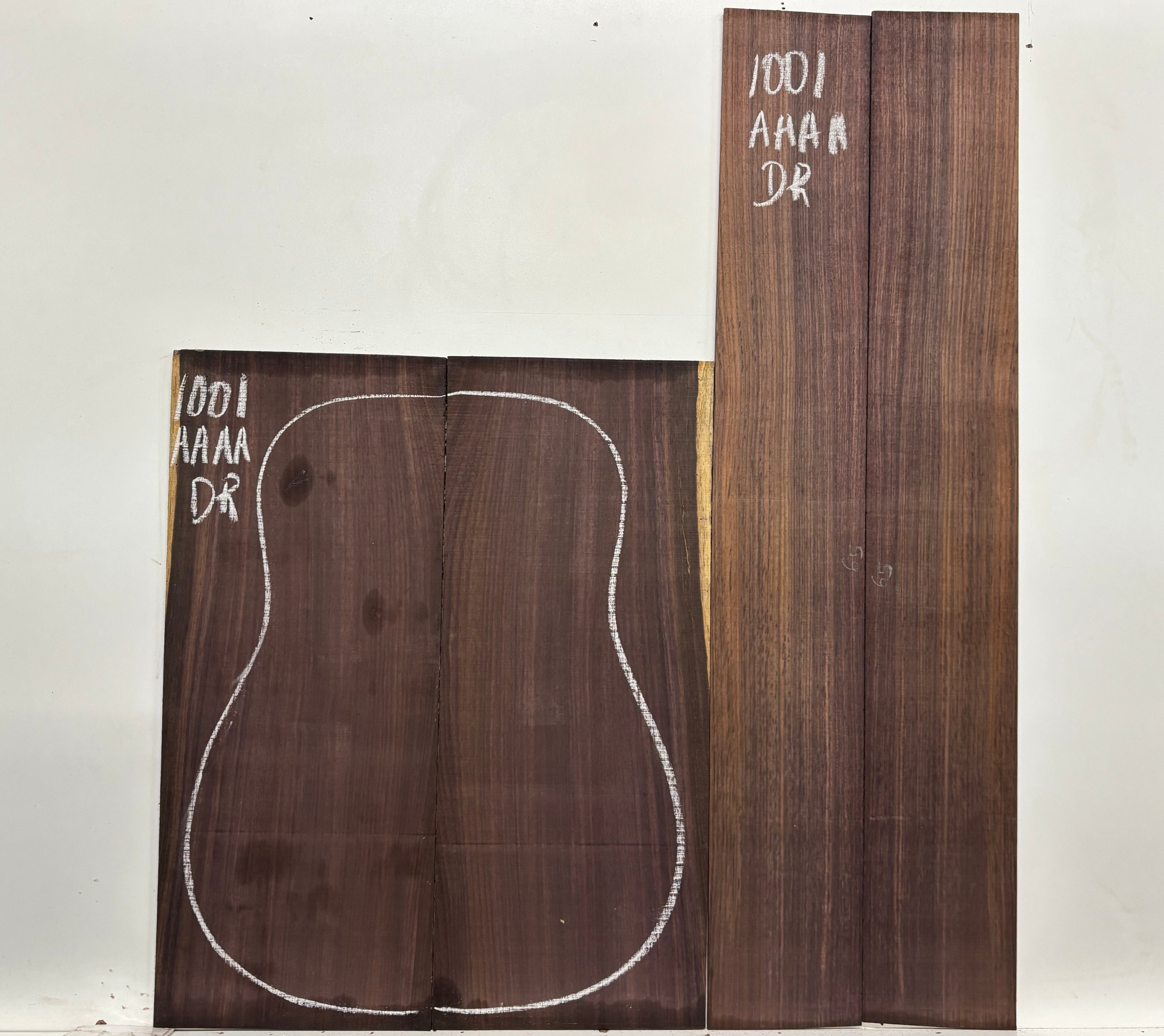 East Indian Rosewood Dreadnought AAAA Grade Guitar Back & Side Set #1001 - Exotic Wood Zone