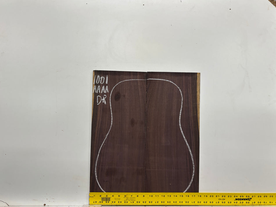 East Indian Rosewood Dreadnought AAAA Grade Guitar Back & Side Set #1001 - Exotic Wood Zone