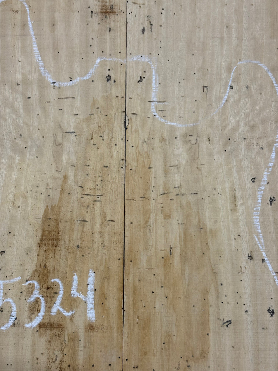 Spalted Tamarind Drop Top 22"x7-3/8"x3/8"#5324