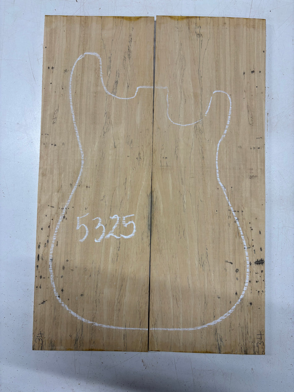 Spalted Tamarind Drop Top 22"x7-3/8"x3/8"#5325