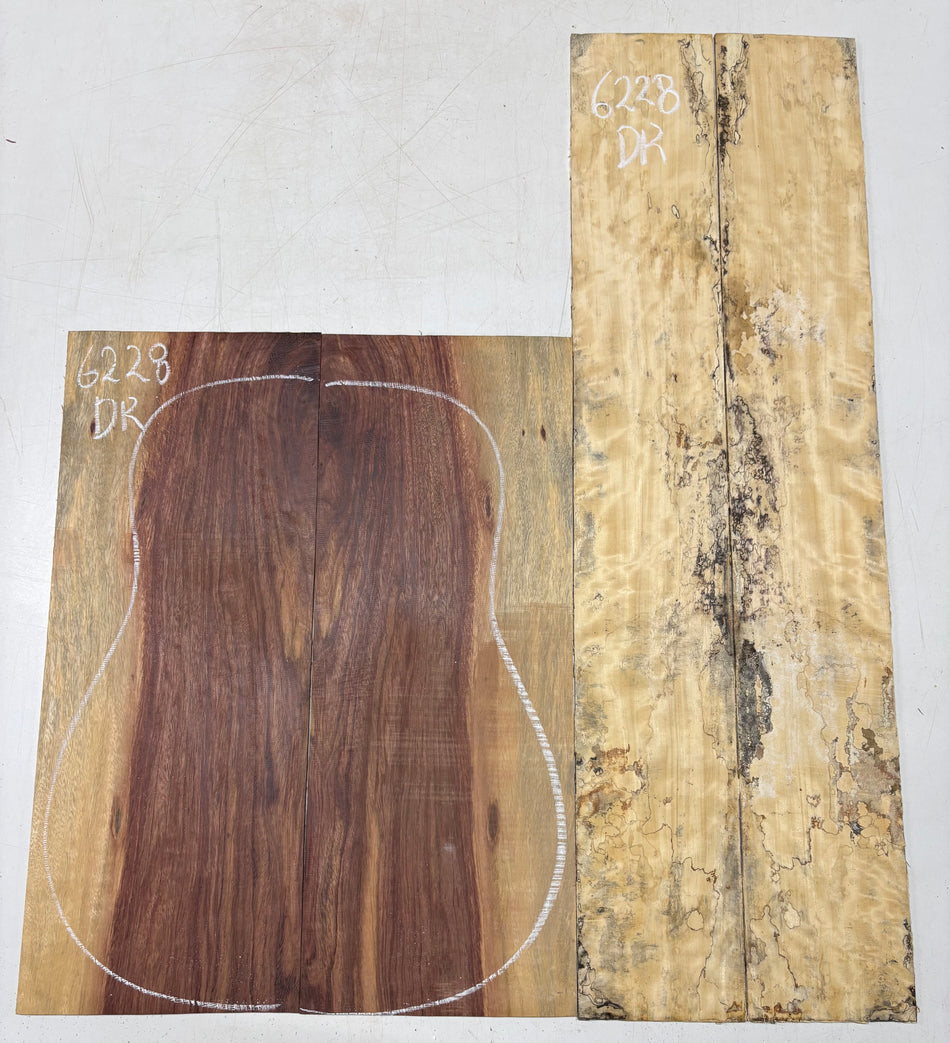 Royal Red Tamarind Dreadnought Back And Side Set #6228