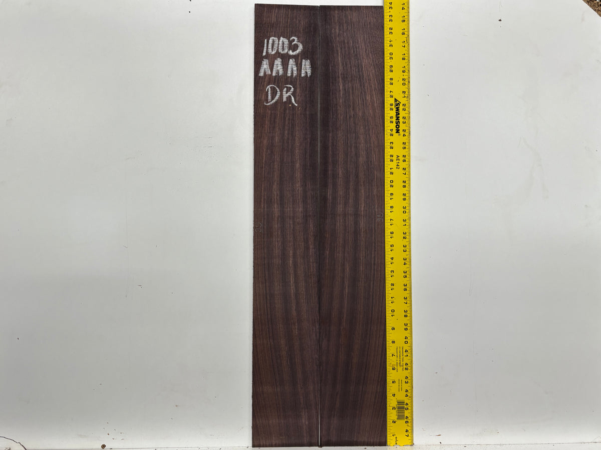 East Indian Rosewood Dreadnought AAAA Grade Guitar Back & Side Set #1003 - Exotic Wood Zone