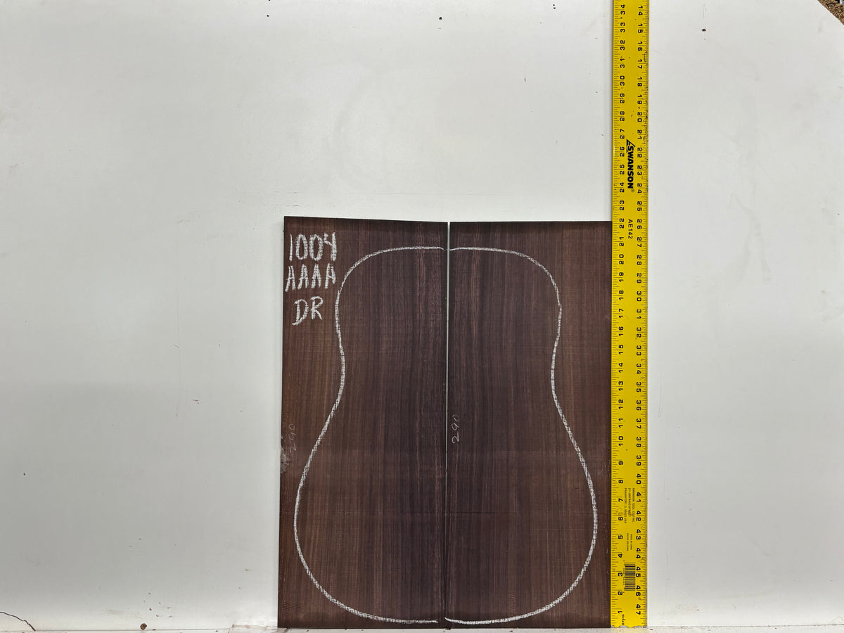 East Indian Rosewood Dreadnought AAAA Grade Guitar Back & Side Set #1004 - Exotic Wood Zone