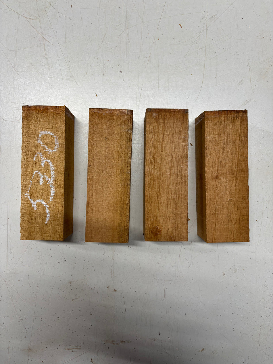 4 Pack, Mahogany Turning Wood Blanks 6"x2"x2"#5330