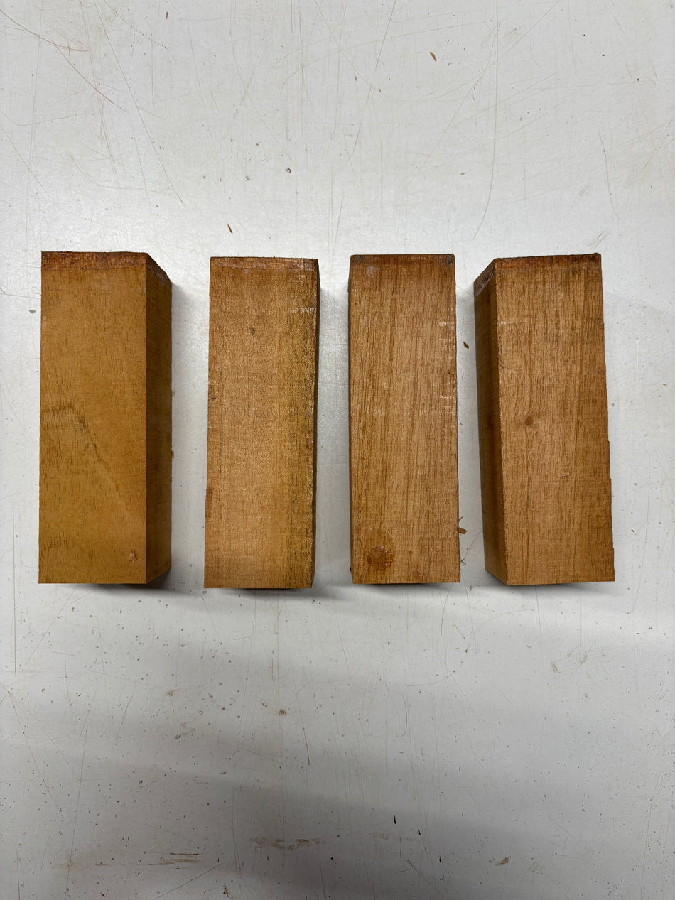 4 Pack, Mahogany Turning Wood Blanks 6"x2"x2"#5330
