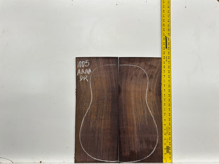 East Indian Rosewood Dreadnought AAAA Grade Guitar Back & Side Set #1005 - Exotic Wood Zone