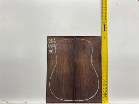 East Indian Rosewood Dreadnought AAAA Grade Guitar Back & Side Set #1006 - Exotic Wood Zone