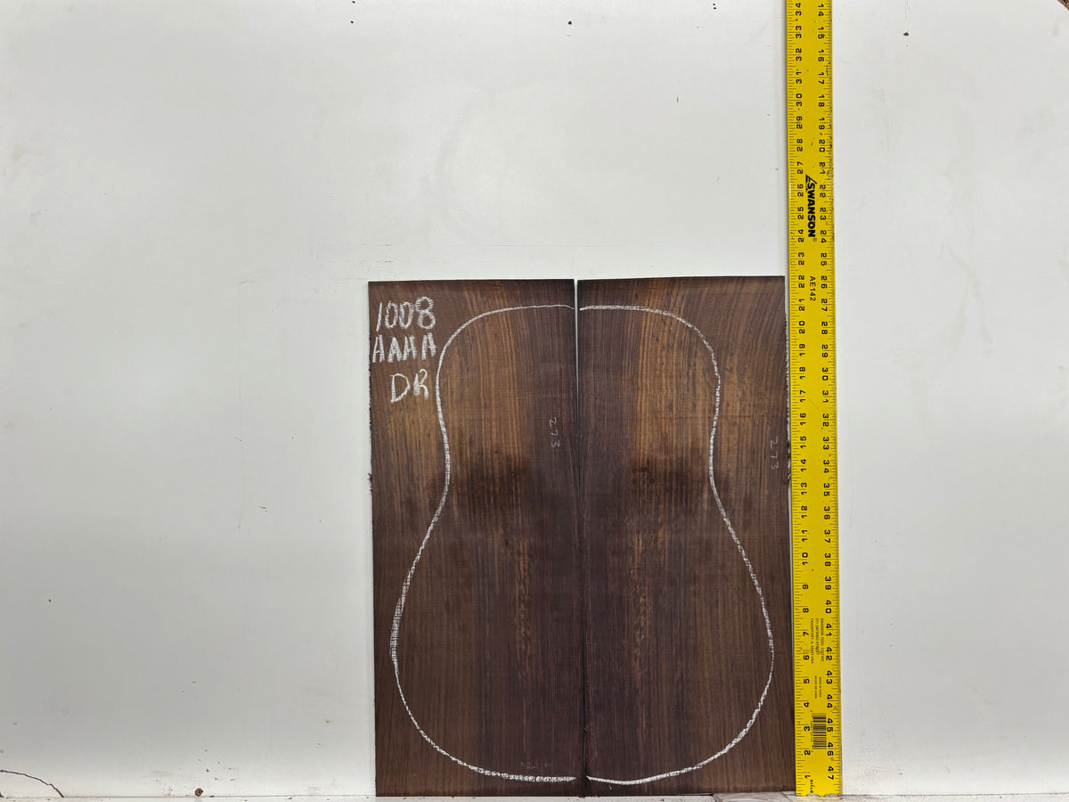 East Indian Rosewood Dreadnought AAAA Grade Guitar Back & Side Set #1008 - Exotic Wood Zone
