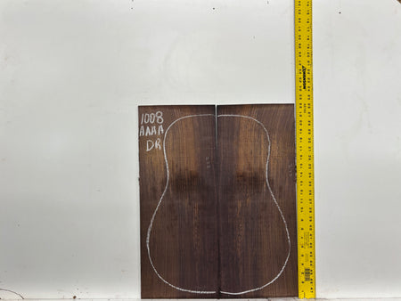 East Indian Rosewood Dreadnought AAAA Grade Guitar Back & Side Set #1008 - Exotic Wood Zone
