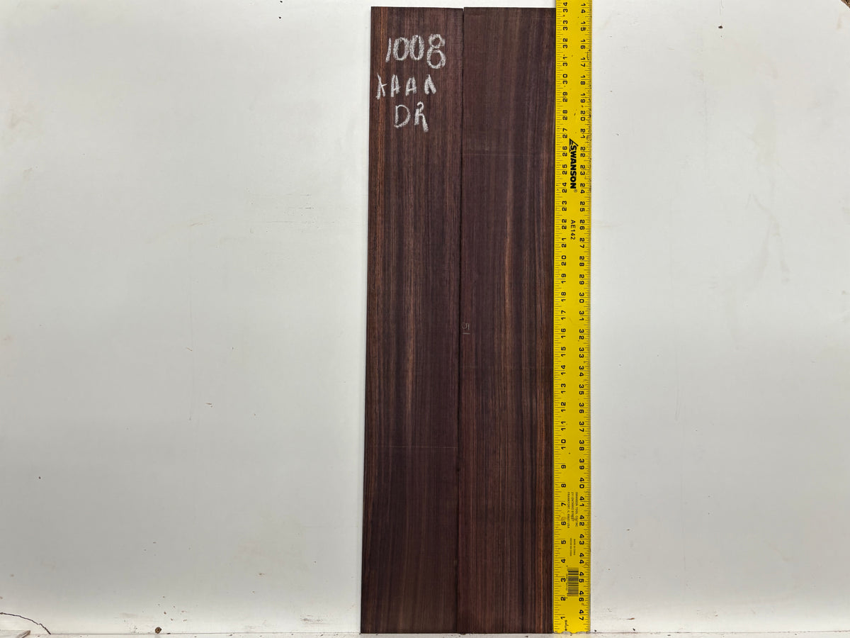 East Indian Rosewood Dreadnought AAAA Grade Guitar Back & Side Set #1008 - Exotic Wood Zone