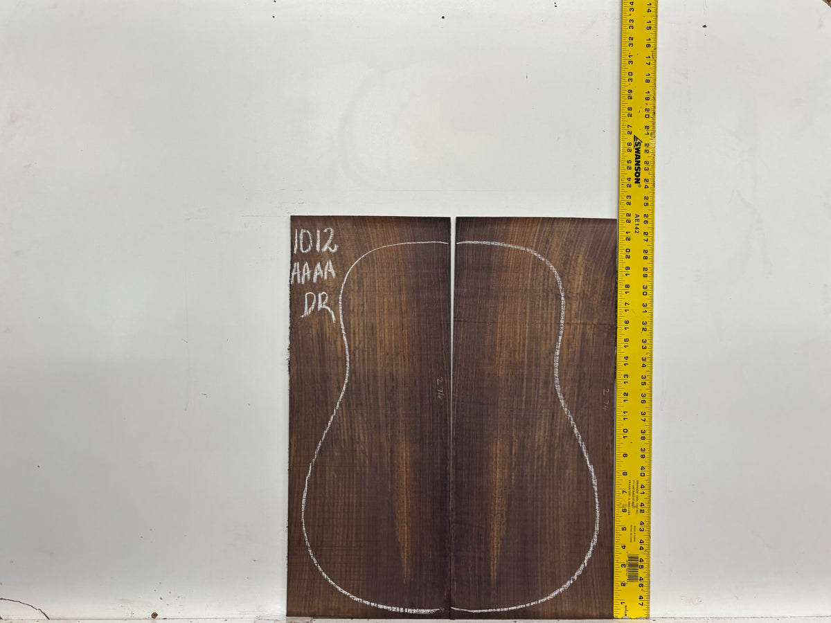 East Indian Rosewood Dreadnought AAAA Grade Guitar Back & Side Set #1012 - Exotic Wood Zone