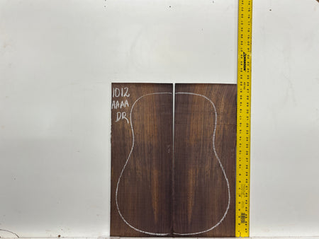 East Indian Rosewood Dreadnought AAAA Grade Guitar Back & Side Set #1012 - Exotic Wood Zone