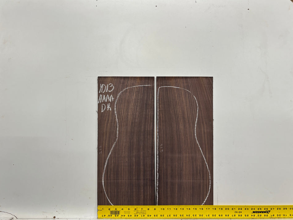 East Indian Rosewood Dreadnought AAAA Grade Guitar Back & Side Set #1013 - Exotic Wood Zone
