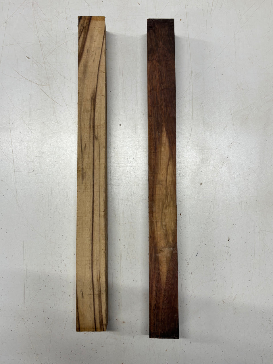 2 Pack, Red Tamarind Turning Wood Blank 18"x1-1/2"x1-1/2"#5343
