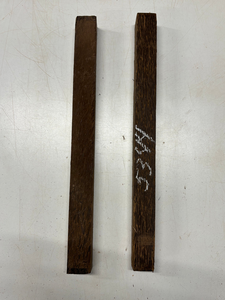 2 Pack, Black Palm Turning Wood Blank 18"x1-1/2"x1-1/2"#5344