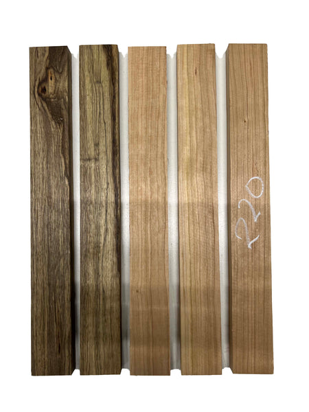 Pack Of 15, Multispeices Knife Wood Blanks (Black Walnut+Black Limba+Tamarind) 6"x2"x3/4" #219 - Exotic Wood Zone - Buy online Across USA 