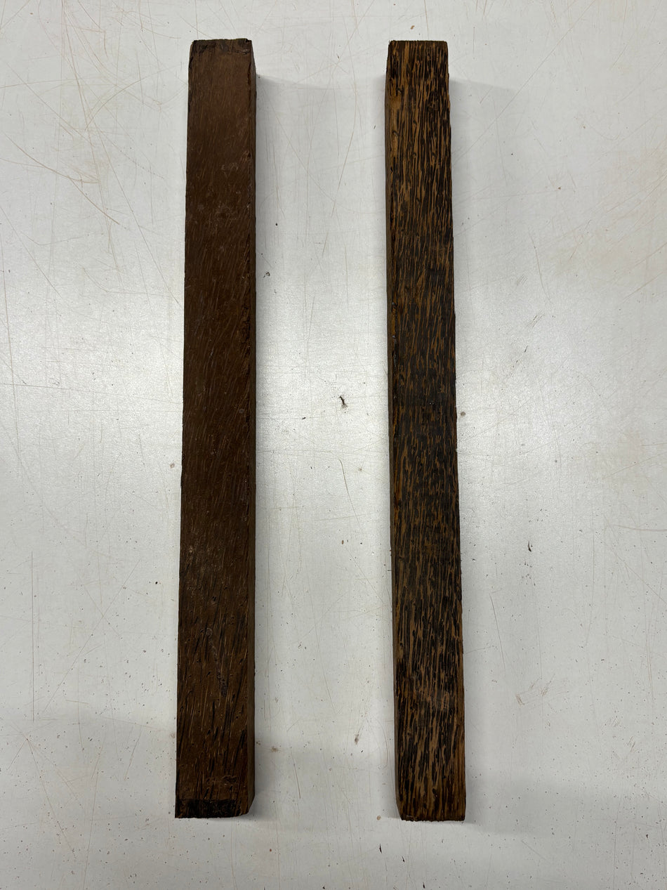 2 Pack, Black Palm Turning Wood Blank 18"x1-1/2"x1-1/2"#5344