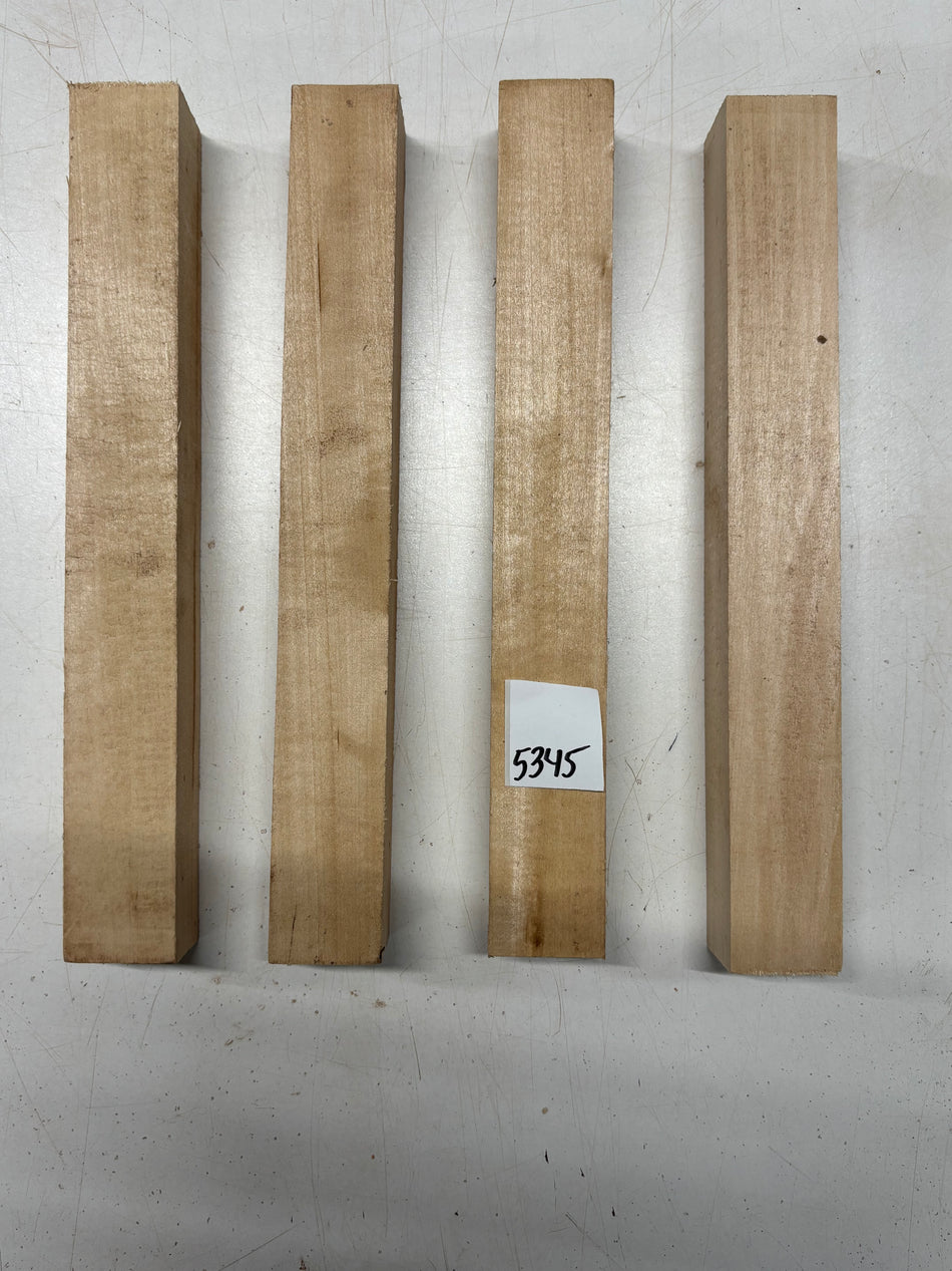 4 Pack, Basswood Turning Wood Blanks 12"x1-1/2"x1-1/2"#5345