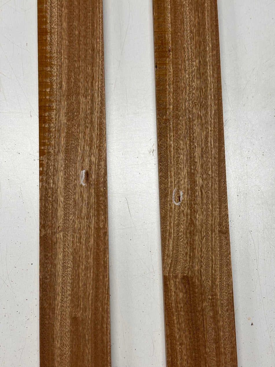 2 Pack, Sapele Thin Stock Lumber  31"x3"x3/4"#6651