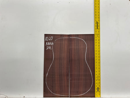 East Indian Rosewood Dreadnought AAAA Grade Guitar Back & Side Set #1020 - Exotic Wood Zone