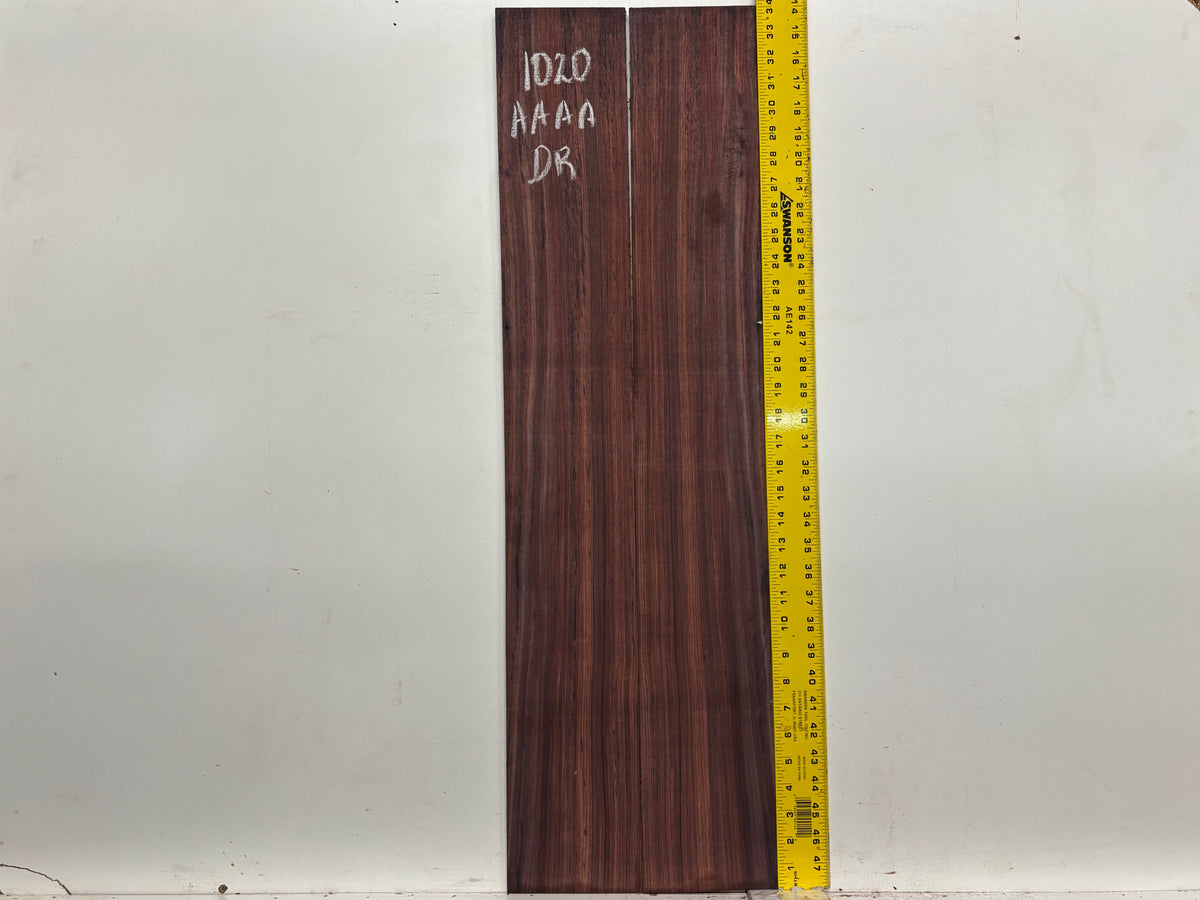 East Indian Rosewood Dreadnought AAAA Grade Guitar Back & Side Set #1020 - Exotic Wood Zone