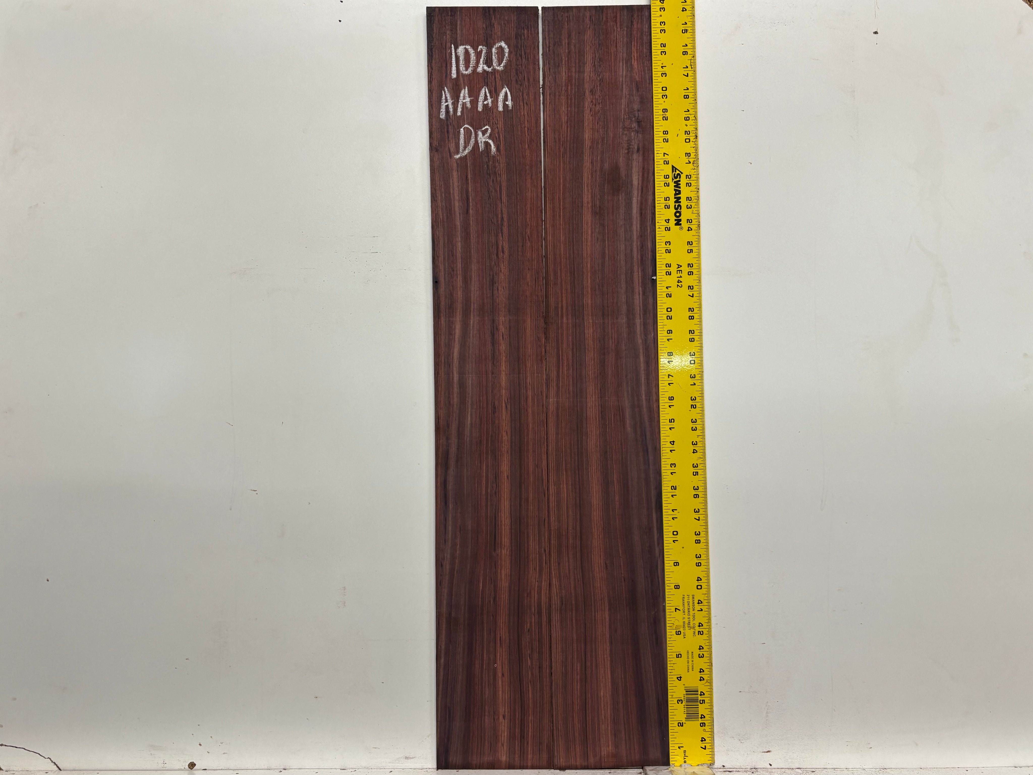 East Indian Rosewood Dreadnought AAAA Grade Guitar Back & Side Set #1020 - Exotic Wood Zone