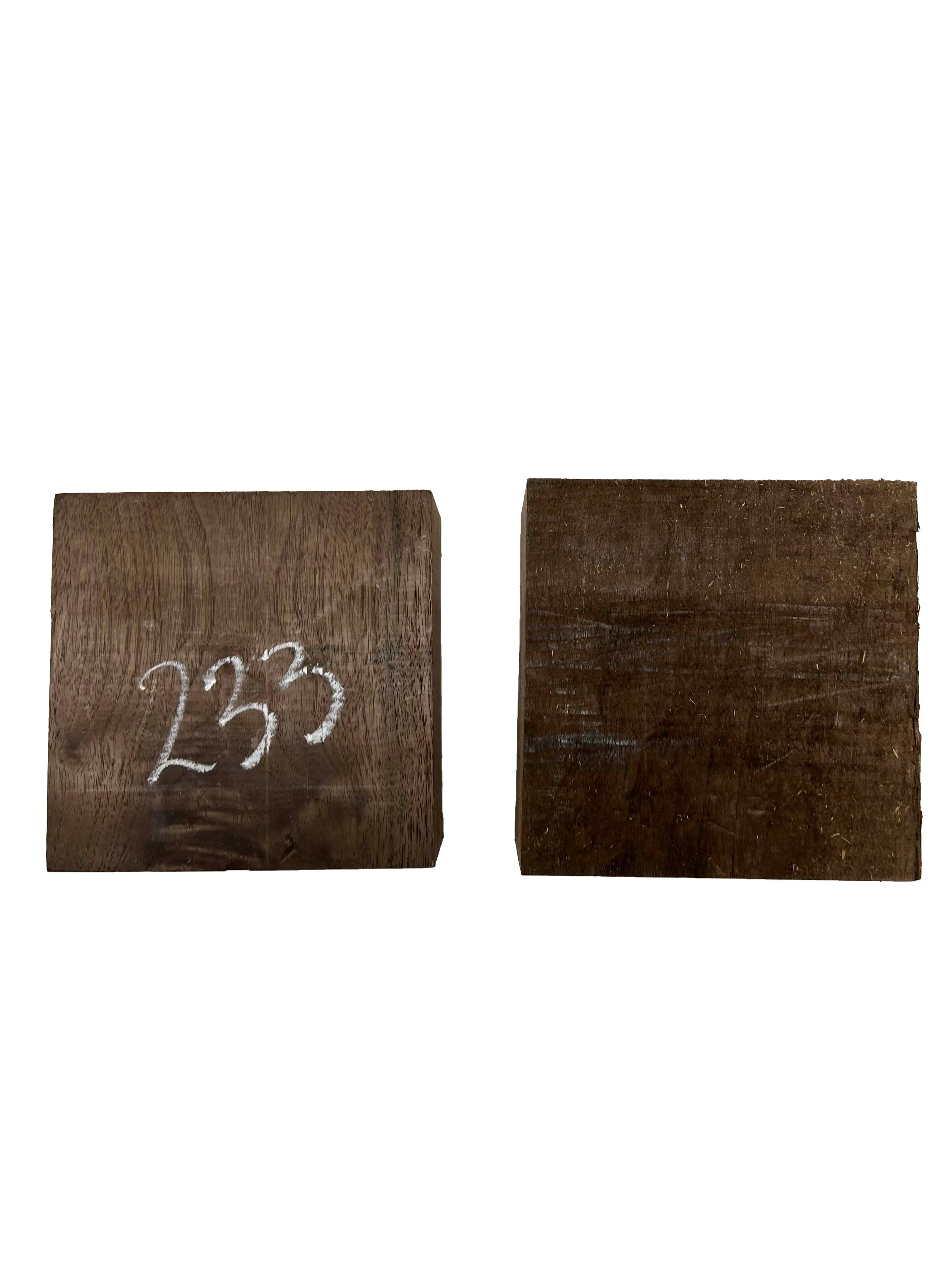 Pack Of 2,  Black Walnut Bowl Blanks 6"x6"x2-5/8" #233 - Exotic Wood Zone - Buy online Across USA 