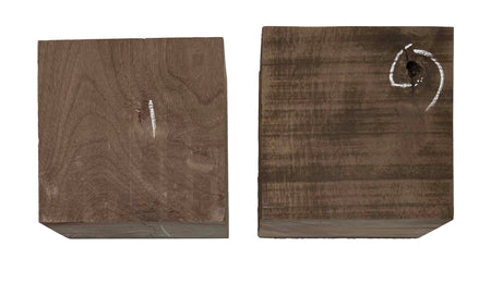 Pack Of 2,  Black Walnut Bowl Blanks 6"x6"x2-5/8" #233 - Exotic Wood Zone - Buy online Across USA 